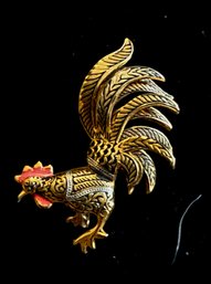 Gold Tone Rooster Made In Spain