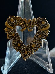 Vintage Heart Brooch