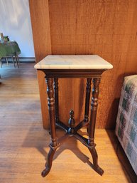 Vintage Marble Top Side Table,