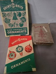 Vintage Shiny Brite  Gorgous Set Of Ornaments,