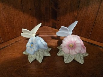 Highly Collectable Lenox ' Butterfly Meadow' Salt And Pepper Shakers