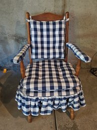 Vintage Spring Rocker, Cottage Core, Wooden
