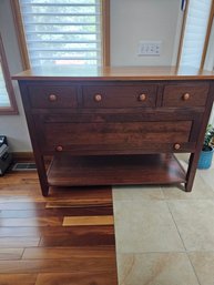 Amish Side Board Or Leaf Garage, Solid Wood Amish Made