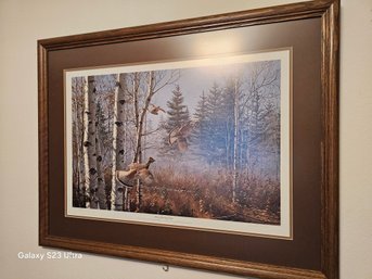 'Thundering Out Ruffed Grouse, 1982  By David Maass Number 211/900