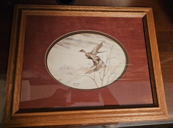 D. Smith Numbered Print Mallard Ducks In Flight 463/950