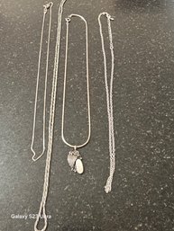 Silver Colored Chains , No Markings That I Can Find