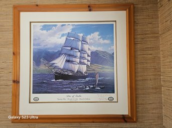 Beautiful 'The Star Of Asia, Leaving Maui'  By Raymond Massey 1995.  Artist Signed