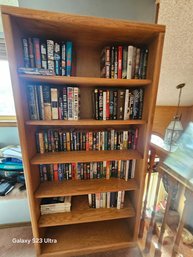 Oak Veneer 6 Shelf Book Case  3:3 ( Books Not Included)