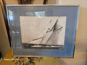Gloucester Schooner 'Columbia' 1926   Photograph Which Is A Reprint Of Negative, Numbered 344/450