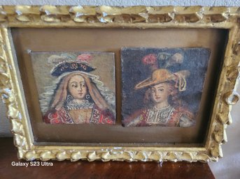 Spanish Colonial, 18th- Century European Style Of Noblewoman And Nobleman