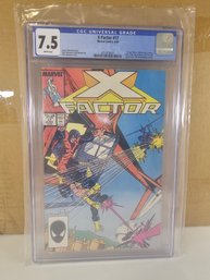COMIC BOOK - CGC 7.5 X-Factor #17 GRADED 1st App. Rictor