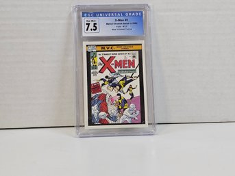 1990 Marvel Universe Series (1990) Most Valuable Comics Impel #125 X-Men #1 GRADED CGC 7.5 NEAR MINT