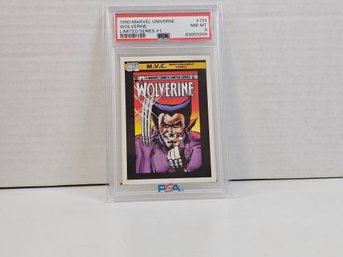 1990 Marvel Universe Series (1990) Most Valuable Comics Impel #133 Wolverine Ltd #1 GRADED PSA 8 NEAR MINT