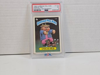1986 Garbage Pail Kids Undead Jed Stickers W/Copyright #112B GRADED PSA 5 EXCELLENT
