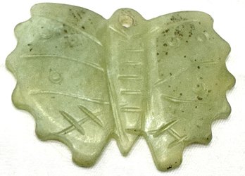Chinese Jade Butterfly Pendant