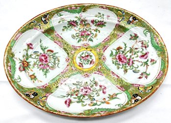 Large Antique Rose Medallion Platter