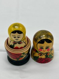 WOODEN RUSSIAN MATRYOSHKA NESTING DOLL-4'