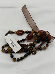 Three Sterling Silver Stone Bracelets