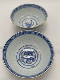 Pair Of Chinese Rise Bowl