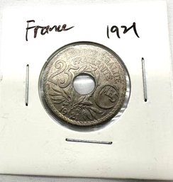 1921 France 25 Centimes