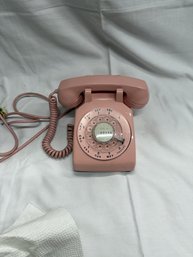 Vintage Pink Rotary Phone