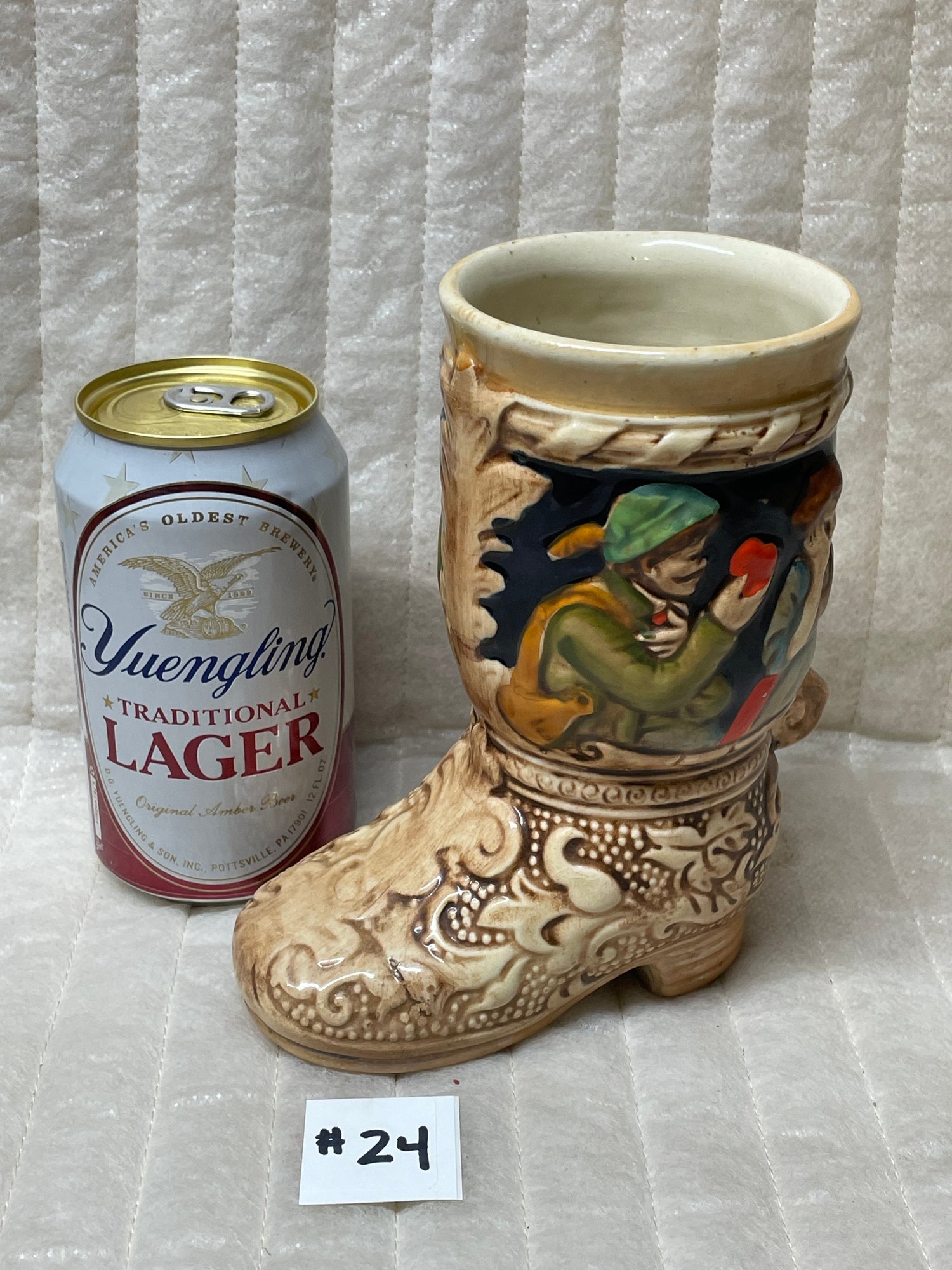 牧人たち Ceramic German Style Boot Stein/Vase LEGO Japan, Vintage #25324