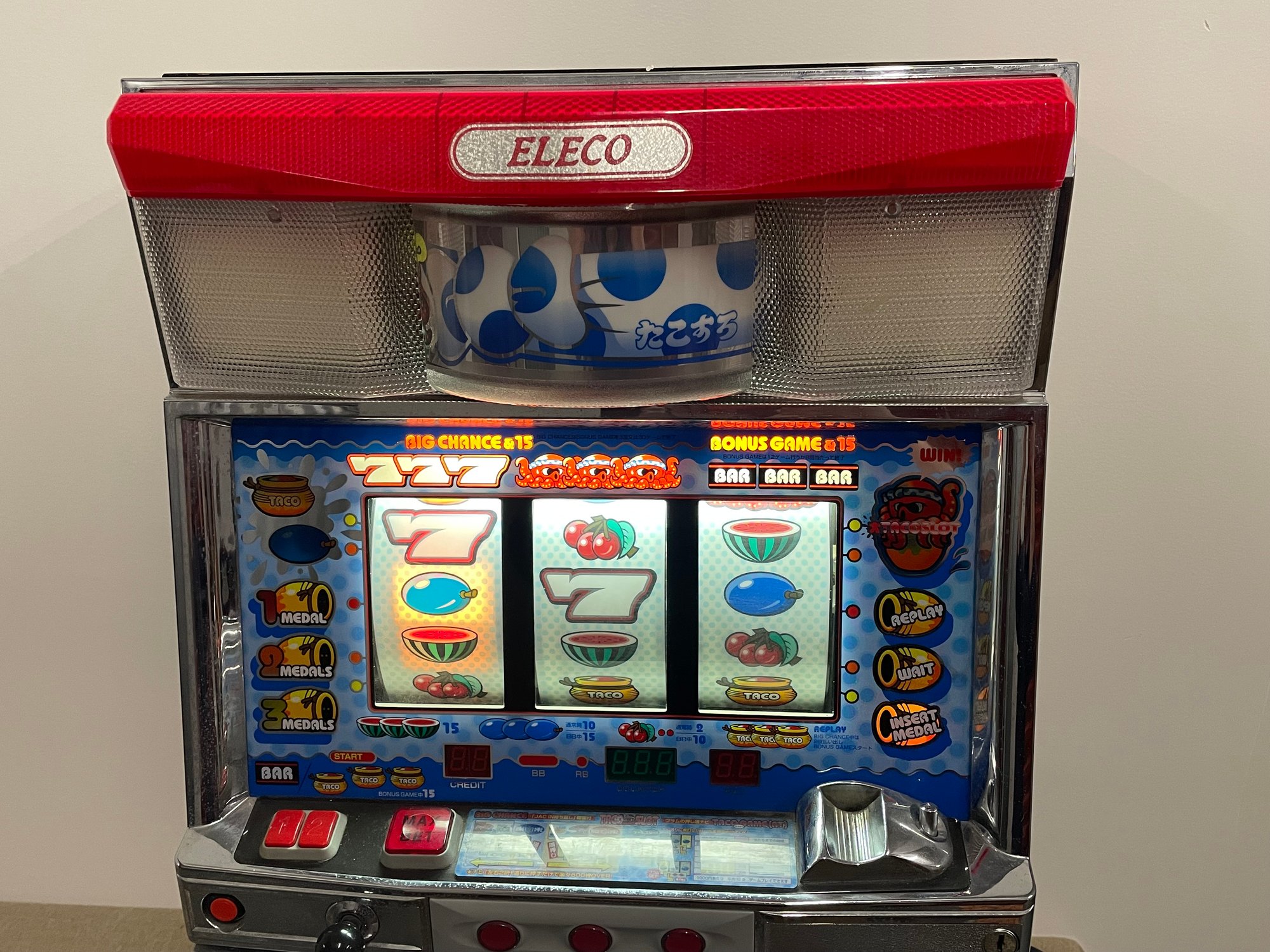 Taco Slot Vintage Japanese Pachislo Slot Machine - Perfect