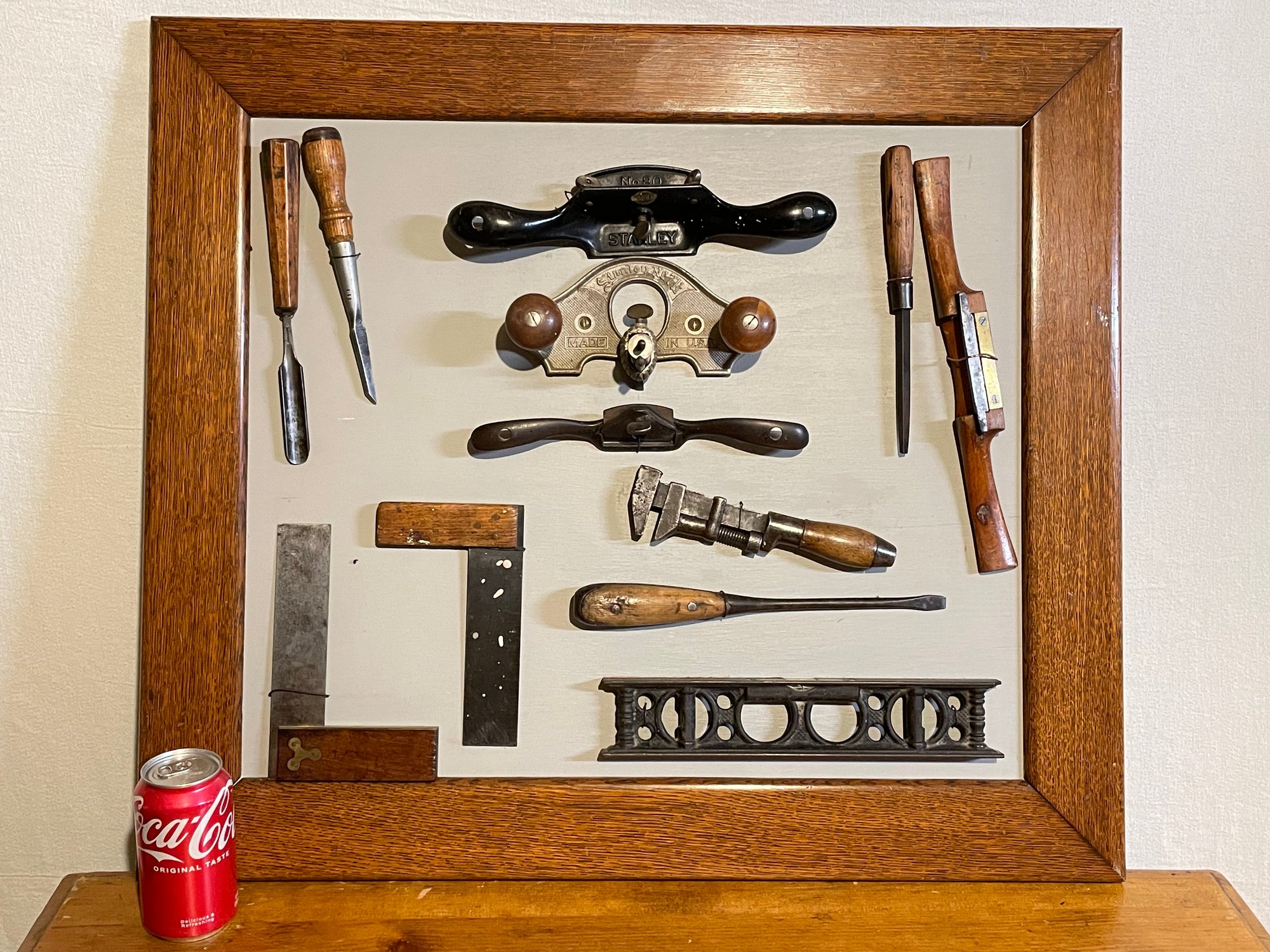 COOL Antique Tool Display Board - Stanley, Millers Fall 