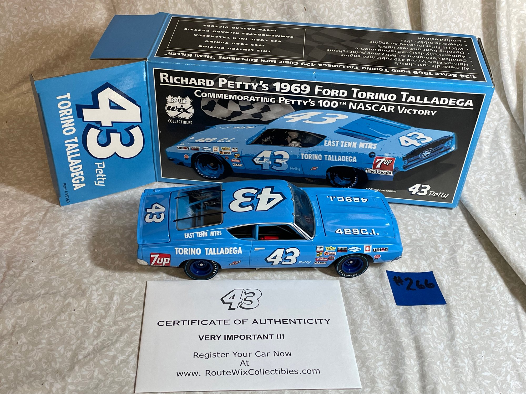 Richard Petty's 1969 Ford Torino Talladega #43 NASCAR 1:24 Scale