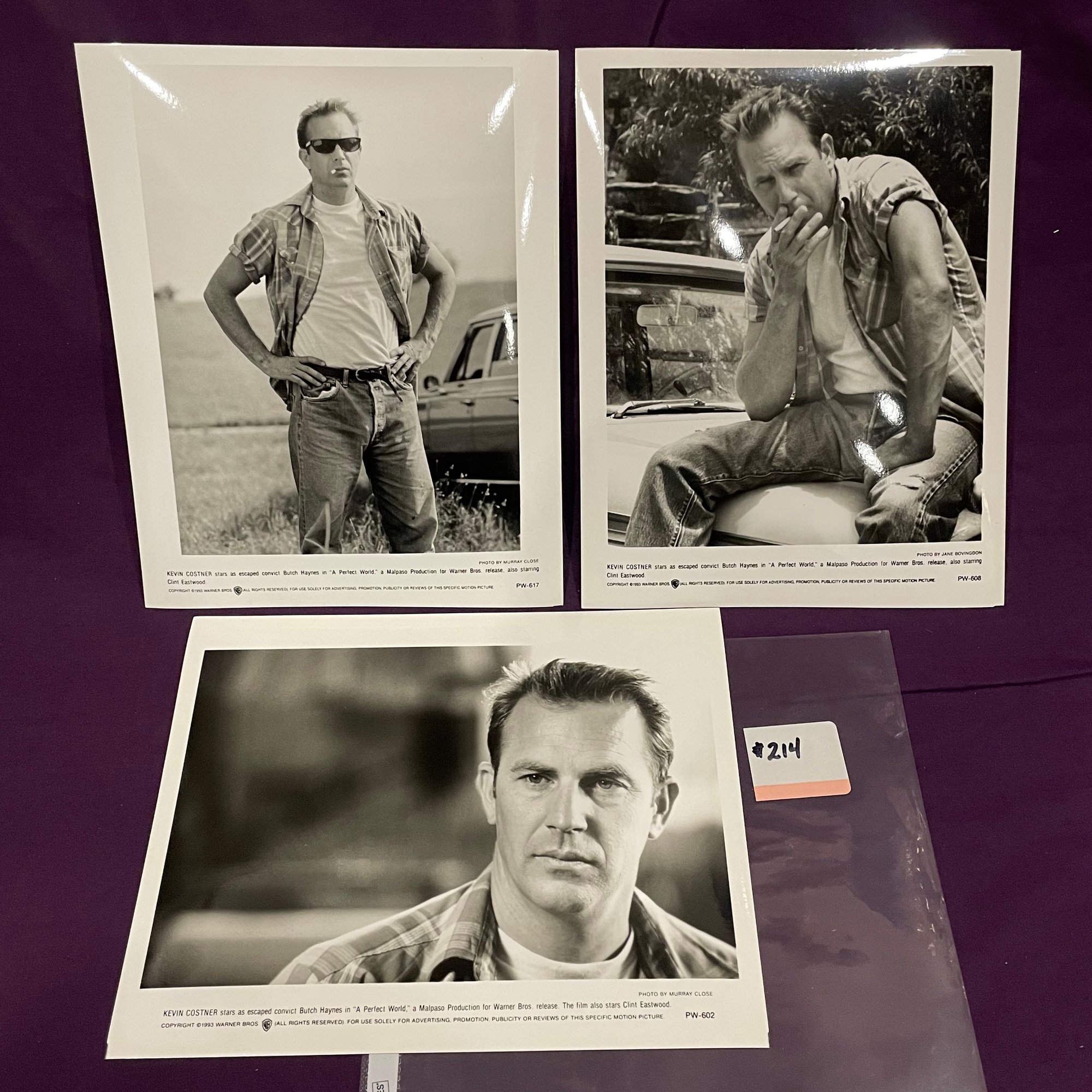 Set Of 3 Kevin Costner 