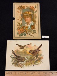 (2) Magic Yeast E. W. GILLETT Victorian Trade Cards