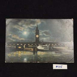 San Francisco Ferry Building 1907 Antique Postcard