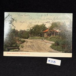 'Water Witch Hill' Highlands, N.J. 1907 Antique Postcard