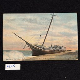 'Wreck Of The Albert Butler' 1916 Provincetown, MA Antique Postcard