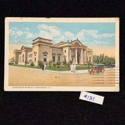 'CHARLESTON MUSEUM' CHARLESTON, S. C. Antique Postcard