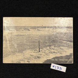 'Low Tide' Asbury Park, New Jersey 1909 Antique Postcard