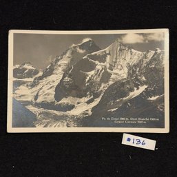 Swiss Mountains Vintage Real Photo Postcard