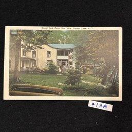 'Forest Park Camp' Oquaga Lake, N. Y. Vintage Postcard