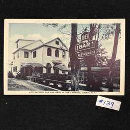 'MOST MODERN BAR AND GRILL IN THE CATSKILLS' Liberty, N. Y. Vintage Postcard