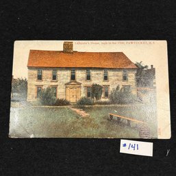 'Lafayette's House' Pawtucket, RI (1908) Antique Postcard