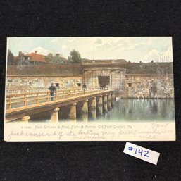 Fortress Monroe - Old Point Comfort, VA 1908 Antique Postcard