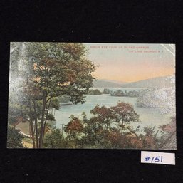 'Island Harbor' Lake George, NY (1907) Antique Postcard