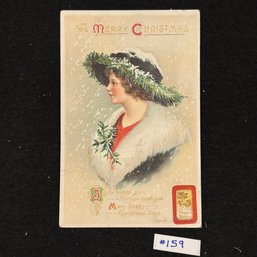 Ellen H. Clapsaddle CHRISTMAS Antique Postcard (1914)
