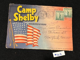 Camp Shelby, Mississippi Postcard Folder (1942) Vintage WWII Era