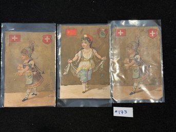 (Lot Of 3) Jno. Wanamaker & Co. Clothing Store Victorian Trade Cards