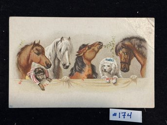 Animals SCHLEICHER & SONS Pianos Victorian Trade Card