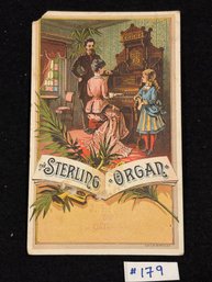Sterling Organs Antique Victorian Trade Card