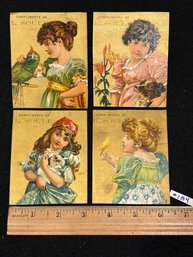(4) L. Soule Pianos & Organs Antique Victorian Trade Cards