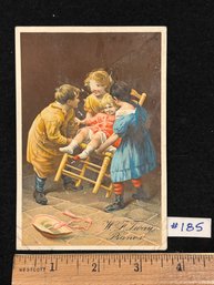 W.F. Tway Pianos Antique Victorian Trade Card NYC