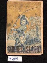 SHADLE & BUSSER Photographers Antique Trade Card - York, PA